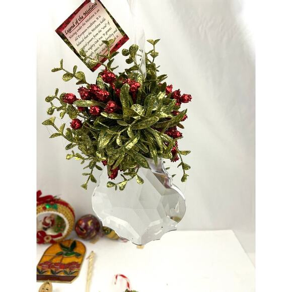 30x VTG Holiday Ornaments Christmas Wood Fabric Metal Lot Collectibles Santa - Picture 13 of 16